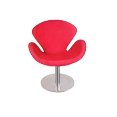 Red Faux Leather Comfortable Cafe Chair